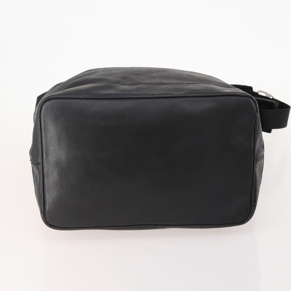 Salvatore Ferragamo Vala Bag Nylon Leather 2 Set Black Brown Auth bs34892