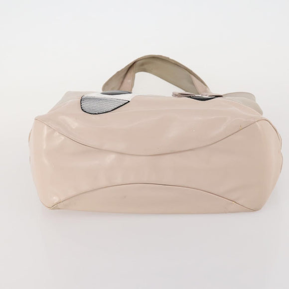 Salvatore Ferragamo Shoulder Bag Nylon 2 Set Pink Dark Brown Auth bs34893