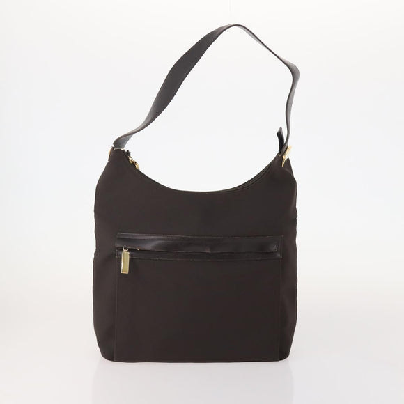 Salvatore Ferragamo Shoulder Bag Nylon 2 Set Pink Dark Brown Auth bs34893
