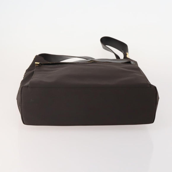 Salvatore Ferragamo Shoulder Bag Nylon 2 Set Pink Dark Brown Auth bs34893