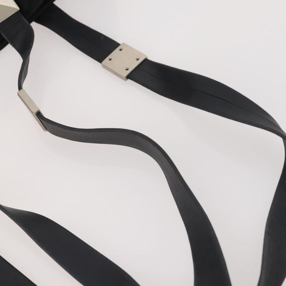 VERSACE Shoulder Bag Nylon Plastic 2 Set Black Auth bs34894