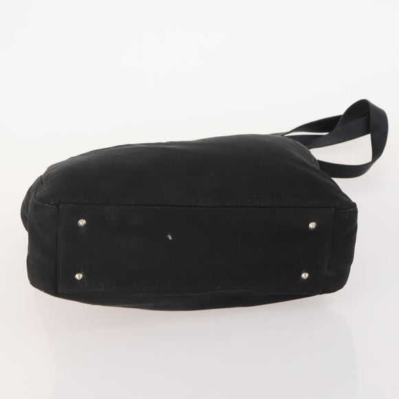 VERSACE Shoulder Bag Nylon Plastic 2 Set Black Auth bs34894