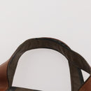 FENDI Pecan Canvas Shoulder Bag PVC 2 Set Black Brown Auth bs34895-6