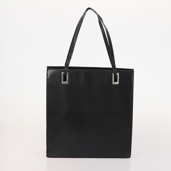 GUCCI GG Canvas GG Supreme Tote Bag Leather PVC 3 Set Black Beige Auth bs34896