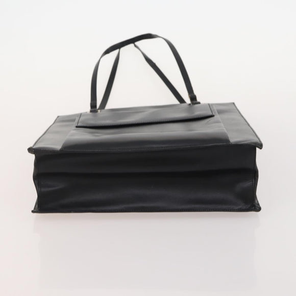 GUCCI GG Canvas GG Supreme Tote Bag Leather PVC 3 Set Black Beige Auth bs34896