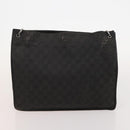 GUCCI GG Canvas GG Supreme Tote Bag Leather PVC 3 Set Black Beige Auth bs34896-18