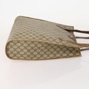 GUCCI GG Canvas GG Supreme Tote Bag Leather PVC 3 Set Black Beige Auth bs34896-4