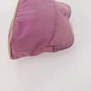 HERMES Fourre Tout Hand Bag Canvas 4 Set Bordeaux White pink Auth bs34897-16