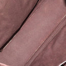 HERMES Fourre Tout Hand Bag Canvas 4 Set Bordeaux White pink Auth bs34897-7