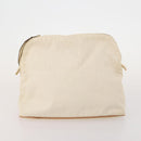 HERMES Fourre Tout Hand Bag Canvas 4 Set Bordeaux White pink Auth bs34897-8
