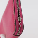 HERMES Geldbörse Leder 3er Set Pink Rot beige Auth bs34898-12