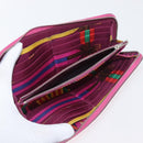 HERMES Geldbörse Leder 3er Set Pink Rot beige Auth bs34898-13