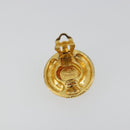 CHANEL Earring metal Gold Tone CC Auth bs34899-12