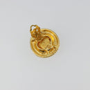 CHANEL Earring metal Gold Tone CC Auth bs34899-6