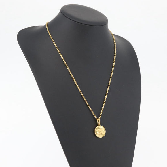 VERSACE Necklace metal Gold Tone Auth bs34900A