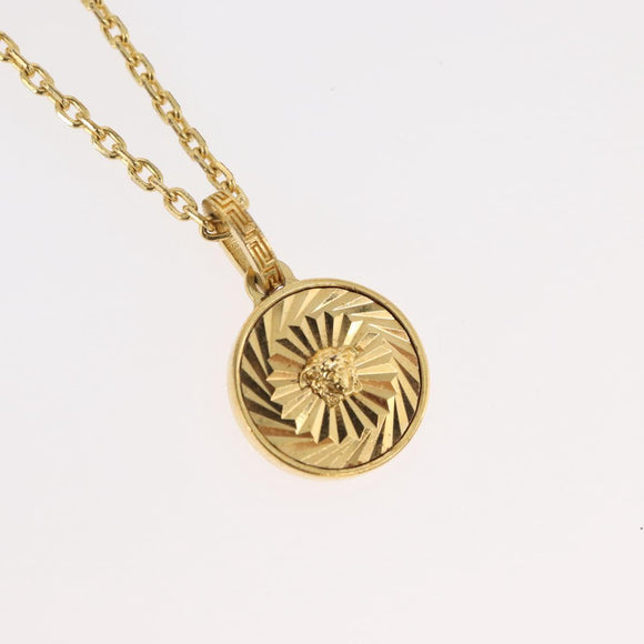 VERSACE Necklace metal Gold Tone Auth bs34900A