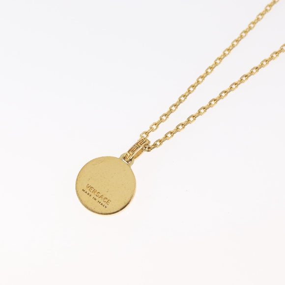 VERSACE Necklace metal Gold Tone Auth bs34900A