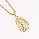 SAINT LAURENT Necklace metal Gold Tone Auth bs34901A-3