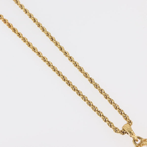 SAINT LAURENT Necklace metal Gold Tone Auth bs34901A