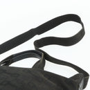GUCCI Tote Bag Canvas 2way Black Silver 240058 Auth bs34902-14
