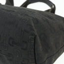 GUCCI Tote Bag Canvas 2way Black Silver 240058 Auth bs34902-16