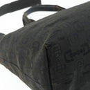 GUCCI Tote Bag Canvas 2way Black Silver 240058 Auth bs34902-17