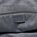 GUCCI Tote Bag Canvas 2way Black Silver 240058 Auth bs34902-18