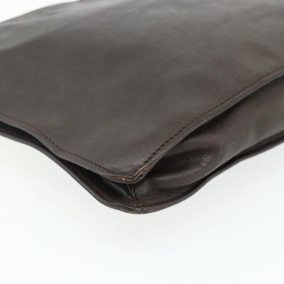 GUCCI Shoulder Bag Leather Brown 001 2122 1822 Auth bs34903