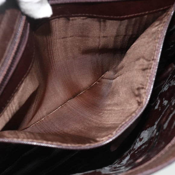 GUCCI Shoulder Bag Leather Brown 001 2122 1822 Auth bs34903