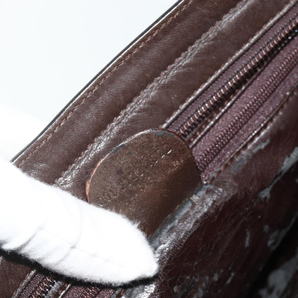 GUCCI Shoulder Bag Leather Brown 001 2122 1822 Auth bs34903