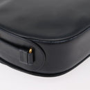 CARTIER Shoulder Bag Leather Navy Gold Auth bs34907-15