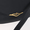 CARTIER Shoulder Bag Leather Navy Gold Auth bs34907-17