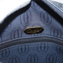 CARTIER Shoulder Bag Leather Navy Gold Auth bs34907-11