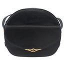 CARTIER Shoulder Bag Leather Navy Gold Auth bs34907-13