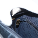 CARTIER Shoulder Bag Leather Navy Gold Auth bs34907-20