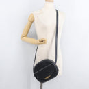 CARTIER Shoulder Bag Leather Navy Gold Auth bs34907-23