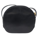 CARTIER Shoulder Bag Leather Navy Gold Auth bs34907-2