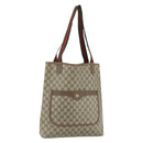 GUCCI GG Supreme Web Sherry Line Bag PVC Beige Red Green 89 02 003 Auth bs34909-1