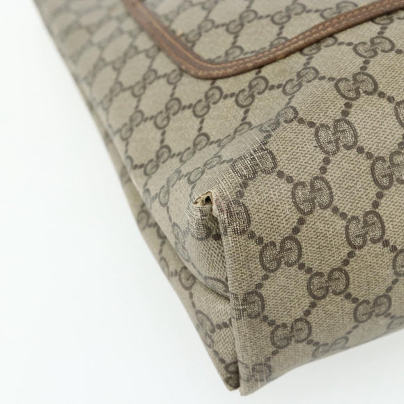 GUCCI GG Supreme Web Sherry Line Bag PVC Beige Red Green 89 02 003 Auth bs34909