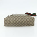 GUCCI GG Supreme Web Sherry Line Bag PVC Beige Red Green 89 02 003 Auth bs34909-9