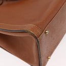 GUCCI Bamboo Tote Bag Leather Brown Gold 002 1186 0260 Auth bs34911-15