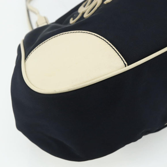 GUCCI Tote Bag Canvas Gold Navy 169949 Auth bs34912