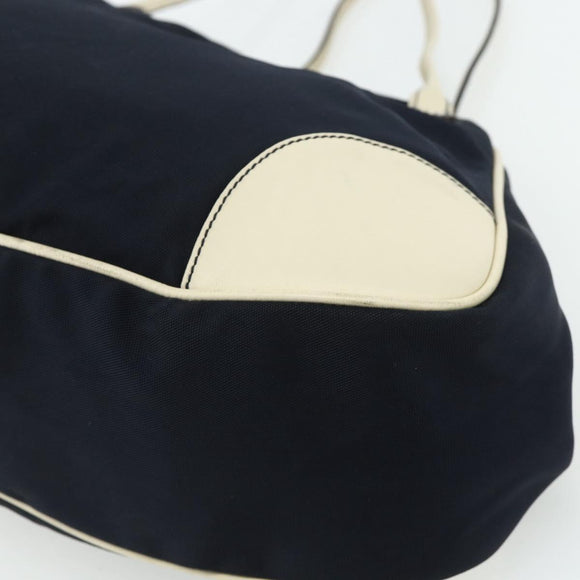 GUCCI Tote Bag Canvas Gold Navy 169949 Auth bs34912