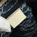 GUCCI Tote Bag Canvas Gold Navy 169949 Auth bs34912-17