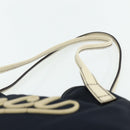 GUCCI Tote Bag Canvas Gold Navy 169949 Auth bs34912-8