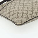 GUCCI GG Supreme Shoulder Bag PVC Beige Silver 141626 Auth bs34913-11