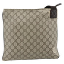 GUCCI GG Supreme Shoulder Bag PVC Beige Silver 141626 Auth bs34913-3
