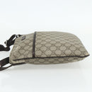 GUCCI GG Supreme Shoulder Bag PVC Beige Silver 141626 Auth bs34913-4