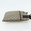 GUCCI GG Supreme Shoulder Bag PVC Beige Silver 141626 Auth bs34913-5