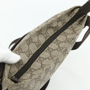 GUCCI GG Supreme Shoulder Bag PVC Beige Silver 141626 Auth bs34913-6
